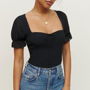 Reformation Women's Black Blouse
